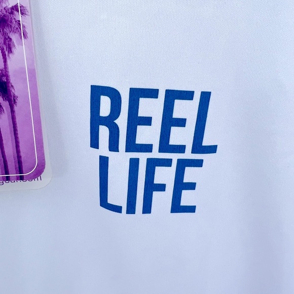 REEL LIFE EXTRA LARGE (XL)  WHITE COLOR RASH GUARD - Picture 9 of 14